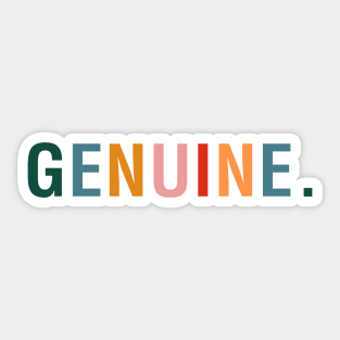 Genuine Sticker